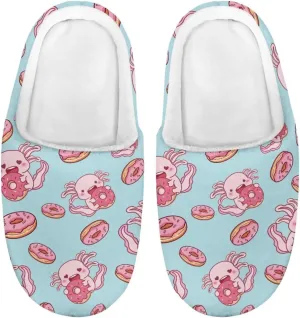 Children's Plush Slippers Fuzzy House Non-Slip Home Warm Slipper Indoor Soft Shoes with Slide-in for Winter Bedroom
