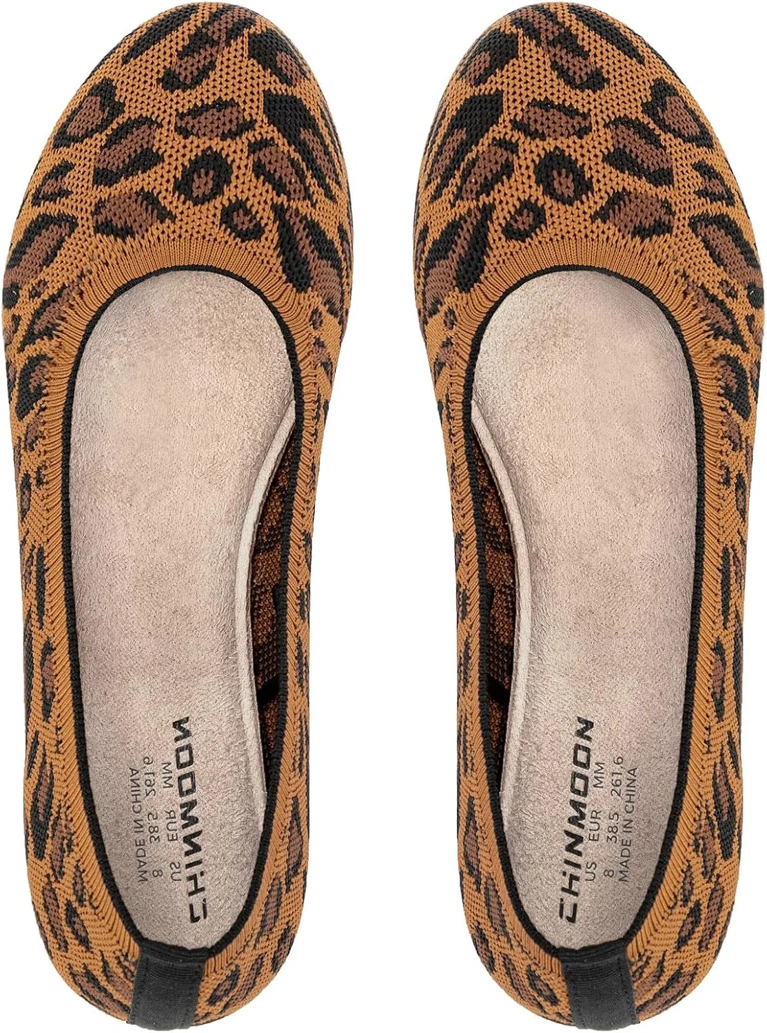 CHIN·MOON Women's Ballet Flats Comfortable Dressy Walking Dress Casual Shoes