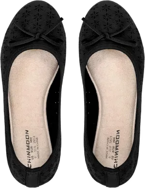 CHIN·MOON Women's Slip-Ons Ballet Flats Comfortable Lightweight Casual Dress Shoes