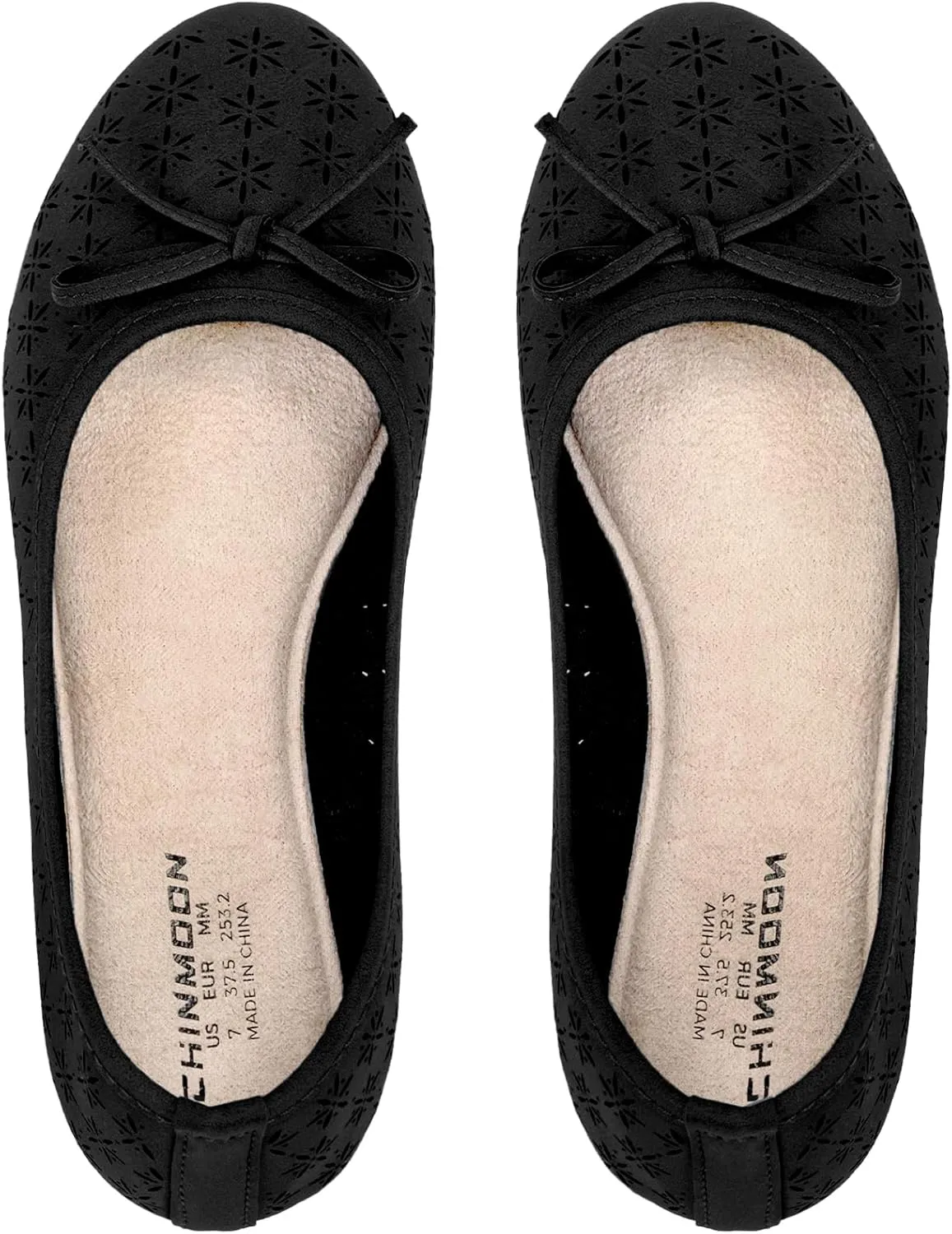CHIN·MOON Women's Slip-Ons Ballet Flats Comfortable Lightweight Casual Dress Shoes