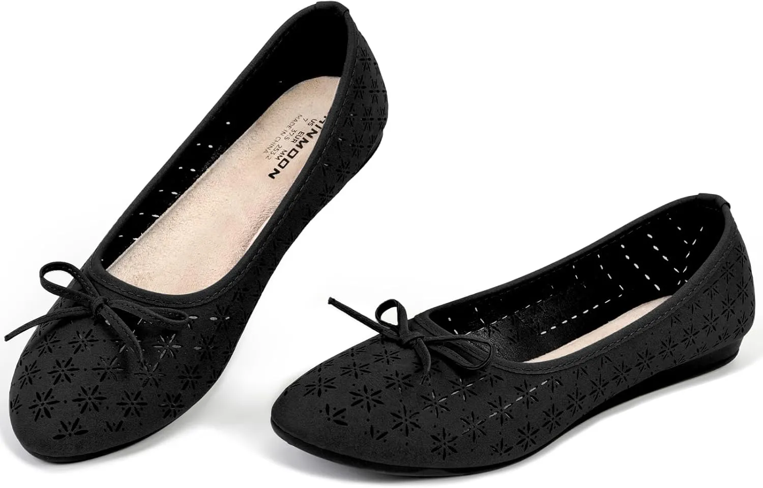 CHIN·MOON Women's Slip-Ons Ballet Flats Comfortable Lightweight Casual Dress Shoes