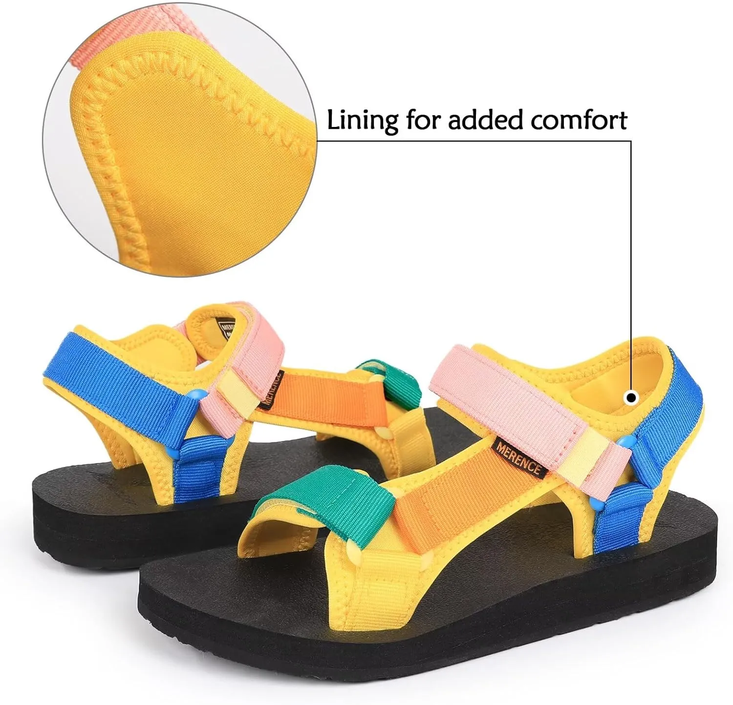 CIOR Women's Sport Sandals Hiking Sandals with Arch Support Yoga Mat Insole Outdoor Light Weight Water Shoes