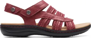 Clarks Women's Laurieann Erin Flat Sandal, Red Combi, 12