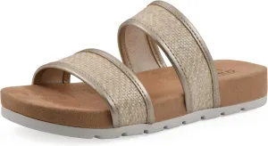 CLIFFS BY WHITE MOUNTAIN Women's Tropical Double Strap Slide Sandal
