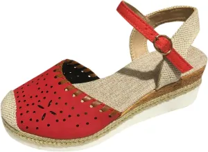 Closed Toe Platform Wedge Sandals for Women 2025 Summer Vacation Dressy Comfortable Anti Slip Beach Shoes with Adjustable Buckle Ankle Strap