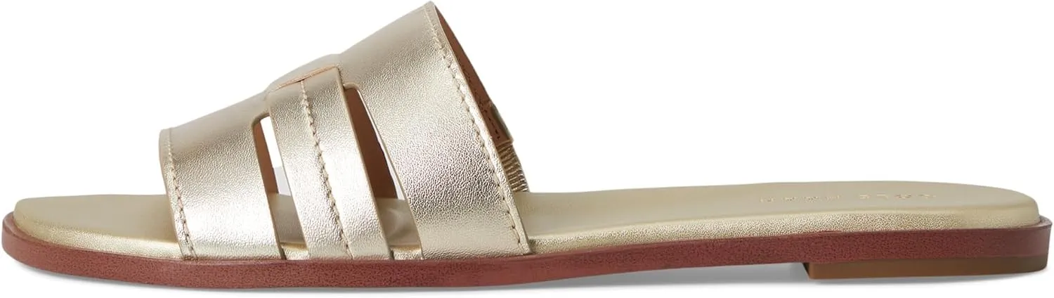 Cole Haan Women's Flynn Slotted Slides Flat Sandal