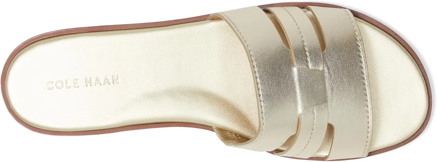 Cole Haan Women's Flynn Slotted Slides Flat Sandal
