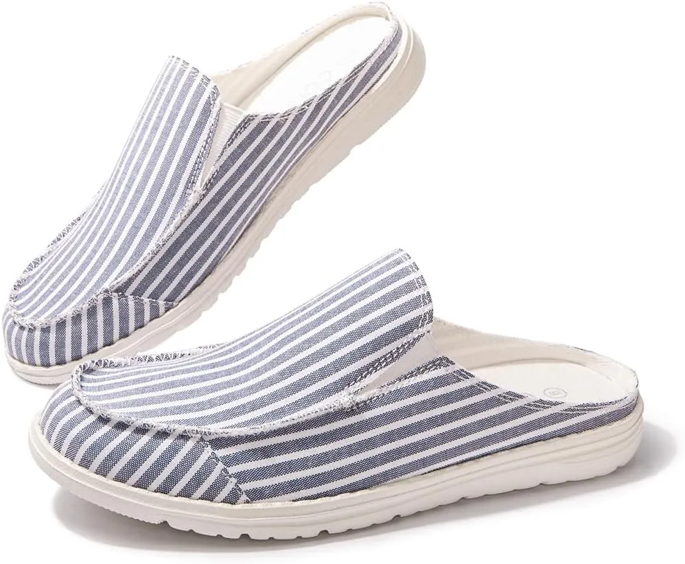 Colgo Womens Mules Shoes, Comfortable Slip on Canvas Shoes for Women
