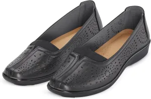 Collections Etc Stylish Slip-On Comfort Shoes with Padded Insoles