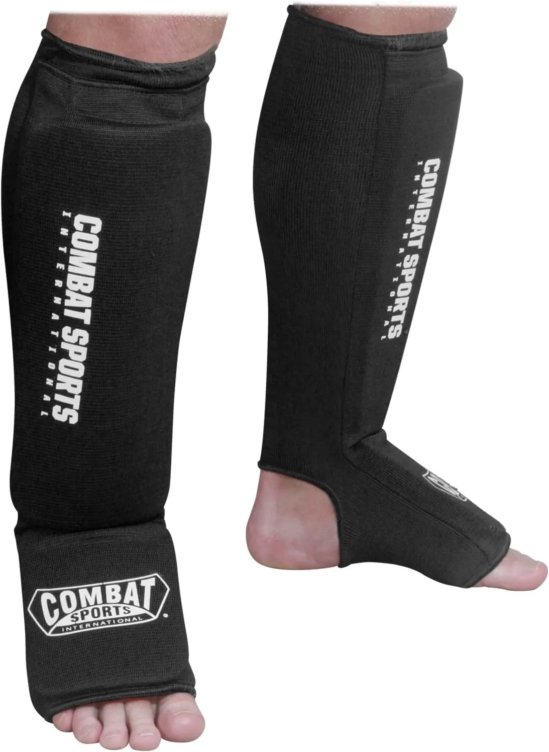 Combat Sports Washable MMA Elastic Cloth Shin & Instep Padded Guards