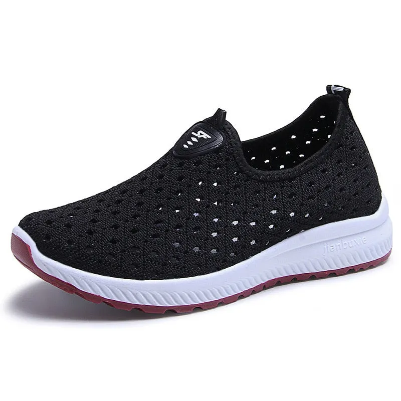 Comfy Breathable Mesh Slip-On Sneakers