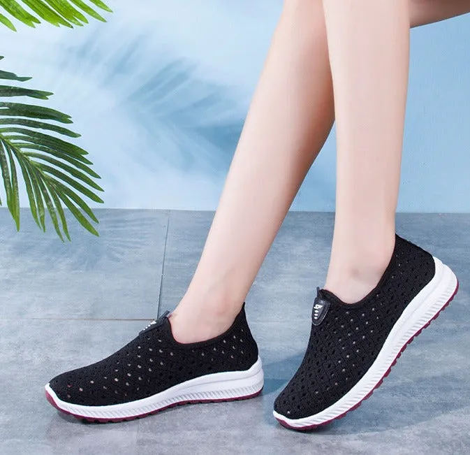 Comfy Breathable Mesh Slip-On Sneakers