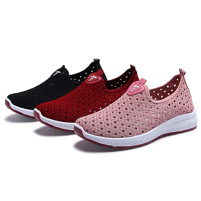 Comfy Breathable Mesh Slip-On Sneakers