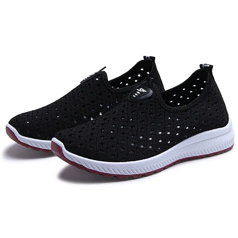 Comfy Breathable Mesh Slip-On Sneakers