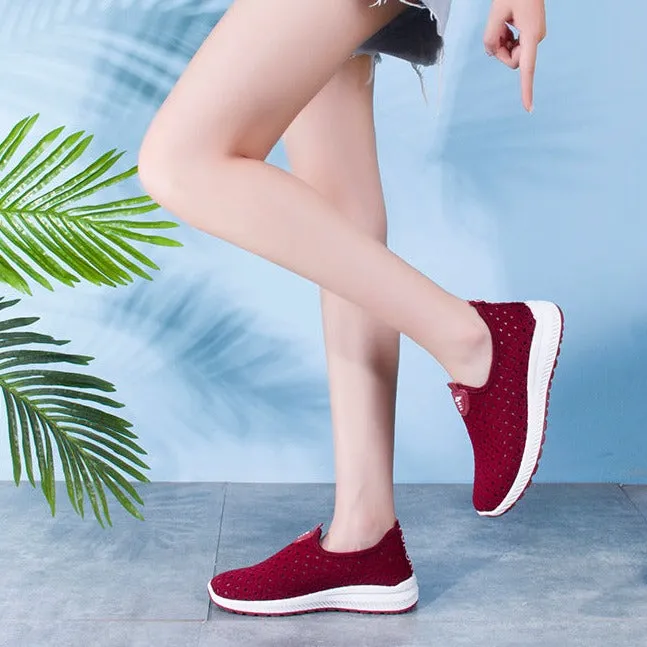 Comfy Breathable Mesh Slip-On Sneakers