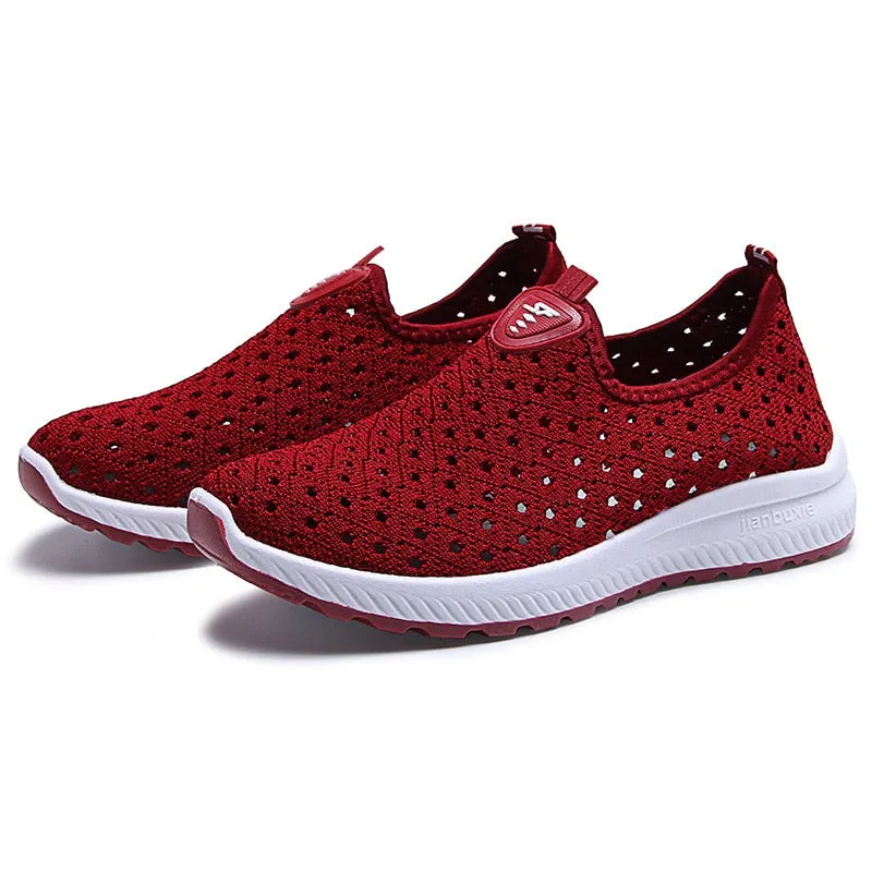 Comfy Breathable Mesh Slip-On Sneakers