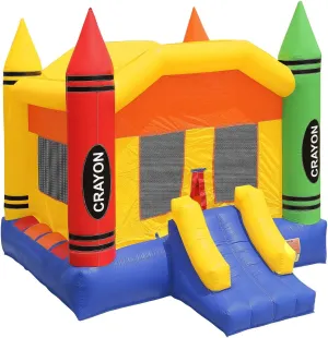 Commercial Grade Bounce House 100% PVC Crayon Castle Jumper Inflatable Only