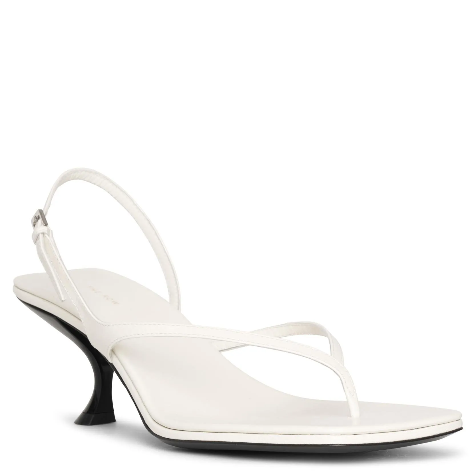 Constance white leather sandals