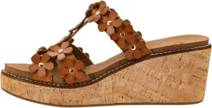 Corkys Footwear Mic Drop 2.5-inch Strappy Wedge Sandals - Floral Strap Details & Comfortable EVA Insoles