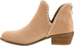Corkys Footwear Spice It Up 2-Inch Stacked Heel Booties Black Faux Suede with Memory Foam Insoles and Back Zipper - Versatile Fall Fashion Essential