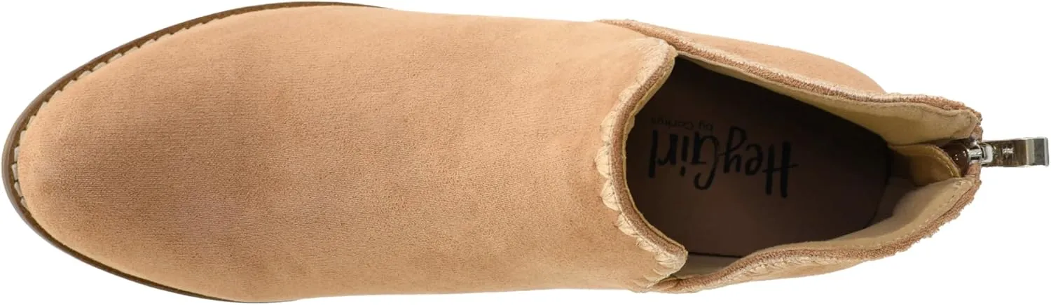 Corkys Footwear Spice It Up 2-Inch Stacked Heel Booties Black Faux Suede with Memory Foam Insoles and Back Zipper - Versatile Fall Fashion Essential
