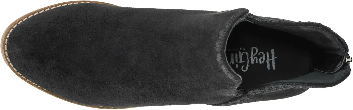 Corkys Footwear Spice It Up 2-Inch Stacked Heel Booties Black Faux Suede with Memory Foam Insoles and Back Zipper - Versatile Fall Fashion Essential