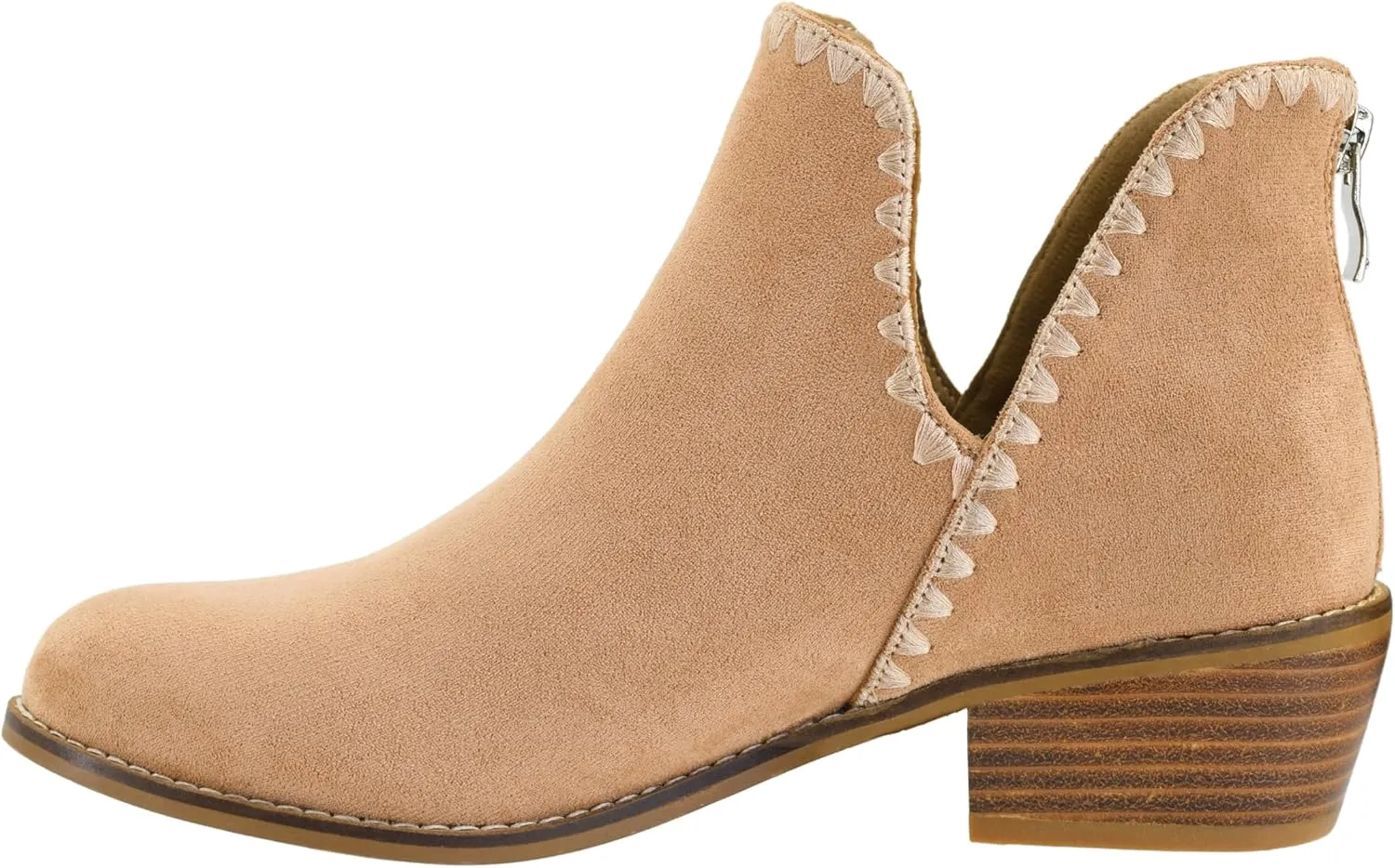 Corkys Footwear Spice It Up 2-Inch Stacked Heel Booties Black Faux Suede with Memory Foam Insoles and Back Zipper - Versatile Fall Fashion Essential