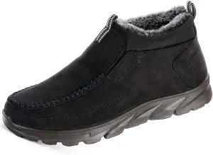 COSIDRAM Men Shoes Winter Snow Boots Cotton-padded Slip on Casual Warm Walking Sneakers House Shoes