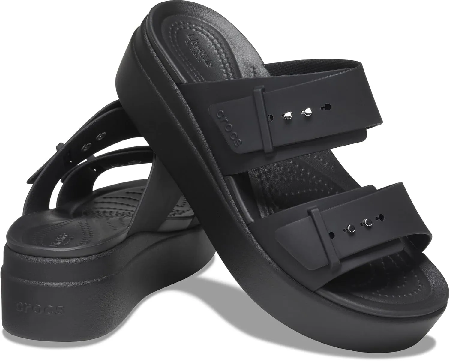 Crocs Brooklyn Buckle Low Wedge