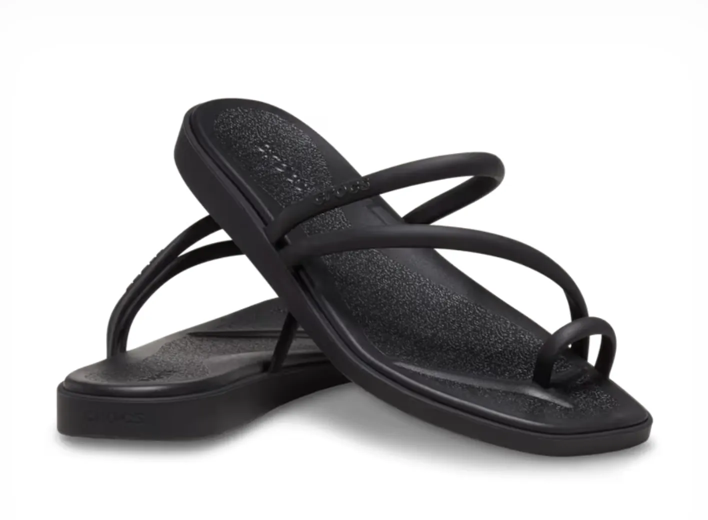 Crocs Women Miami Toe Loop Sandal In Black (Pre-Order)