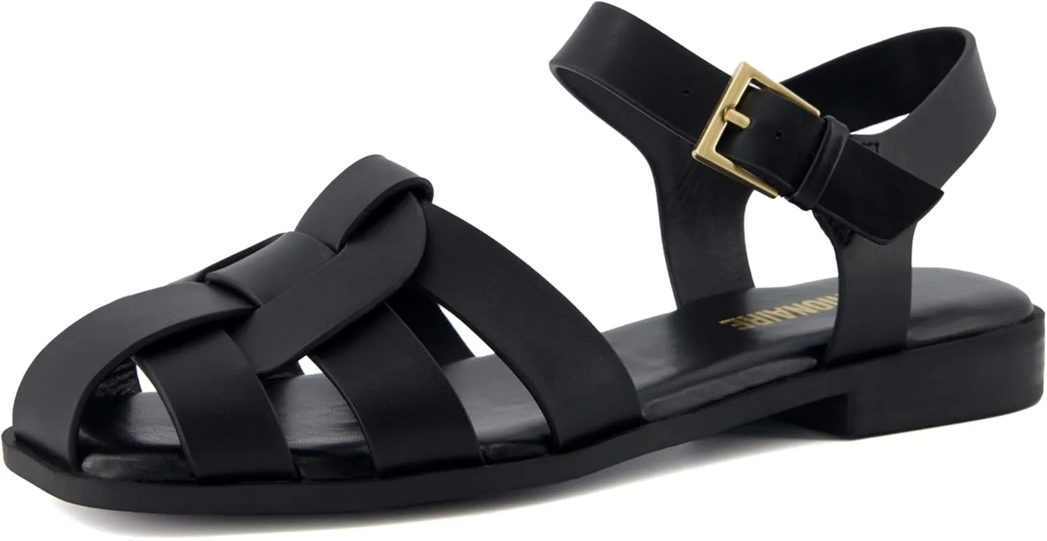 CUSHIONAIRE Benny Women's Fisherman Sandal With Cushioned Footbed and Adjustable Buckle