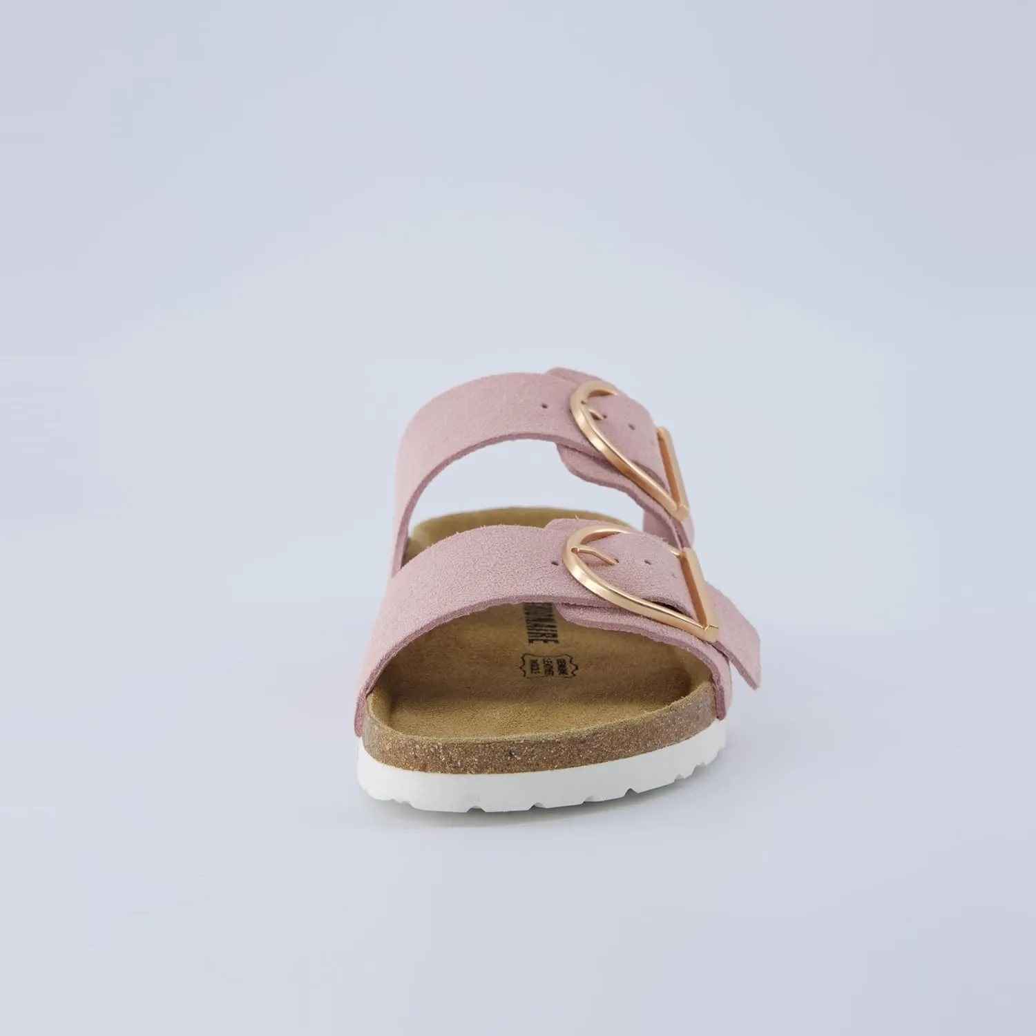 CUSHIONAIRE Legacy Cork Footbed Sandals for Women – Leather Double Strap Slides with Adjustable Buckles   Memory Foam