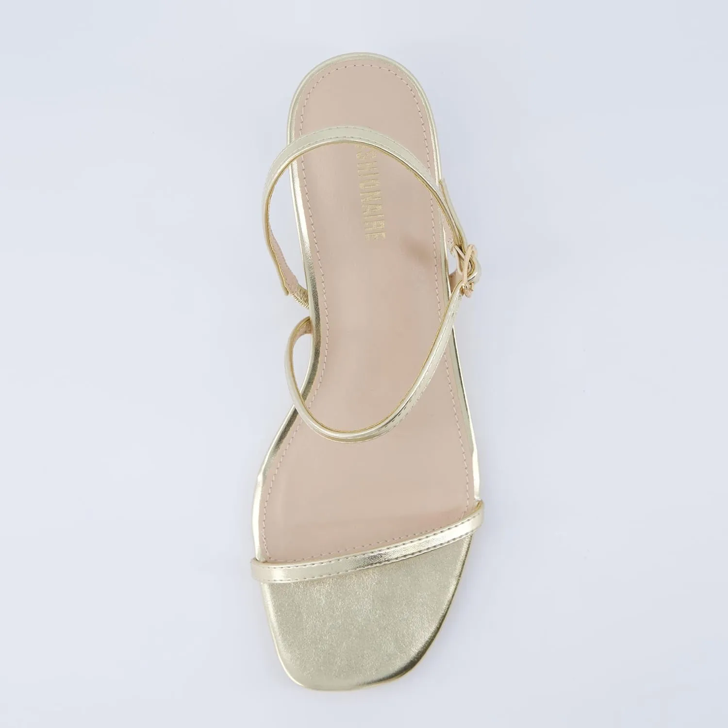 CUSHIONAIRE Soprano Women’s One Band Kitten Heel with Ankle Strap – Minimalist Dress Sandal with Memory Foam & Strappy Silhouette
