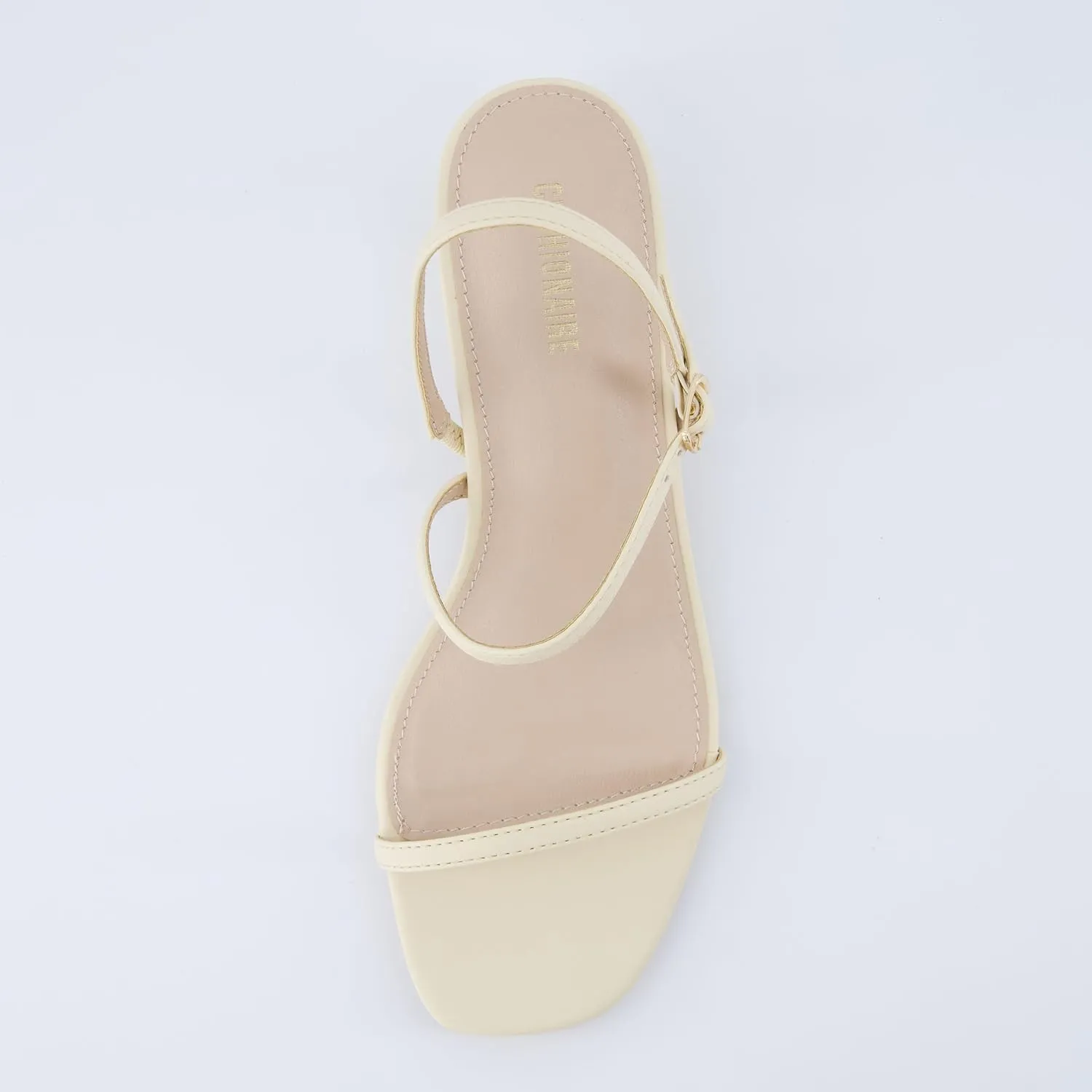CUSHIONAIRE Soprano Women’s One Band Kitten Heel with Ankle Strap – Minimalist Dress Sandal with Memory Foam & Strappy Silhouette