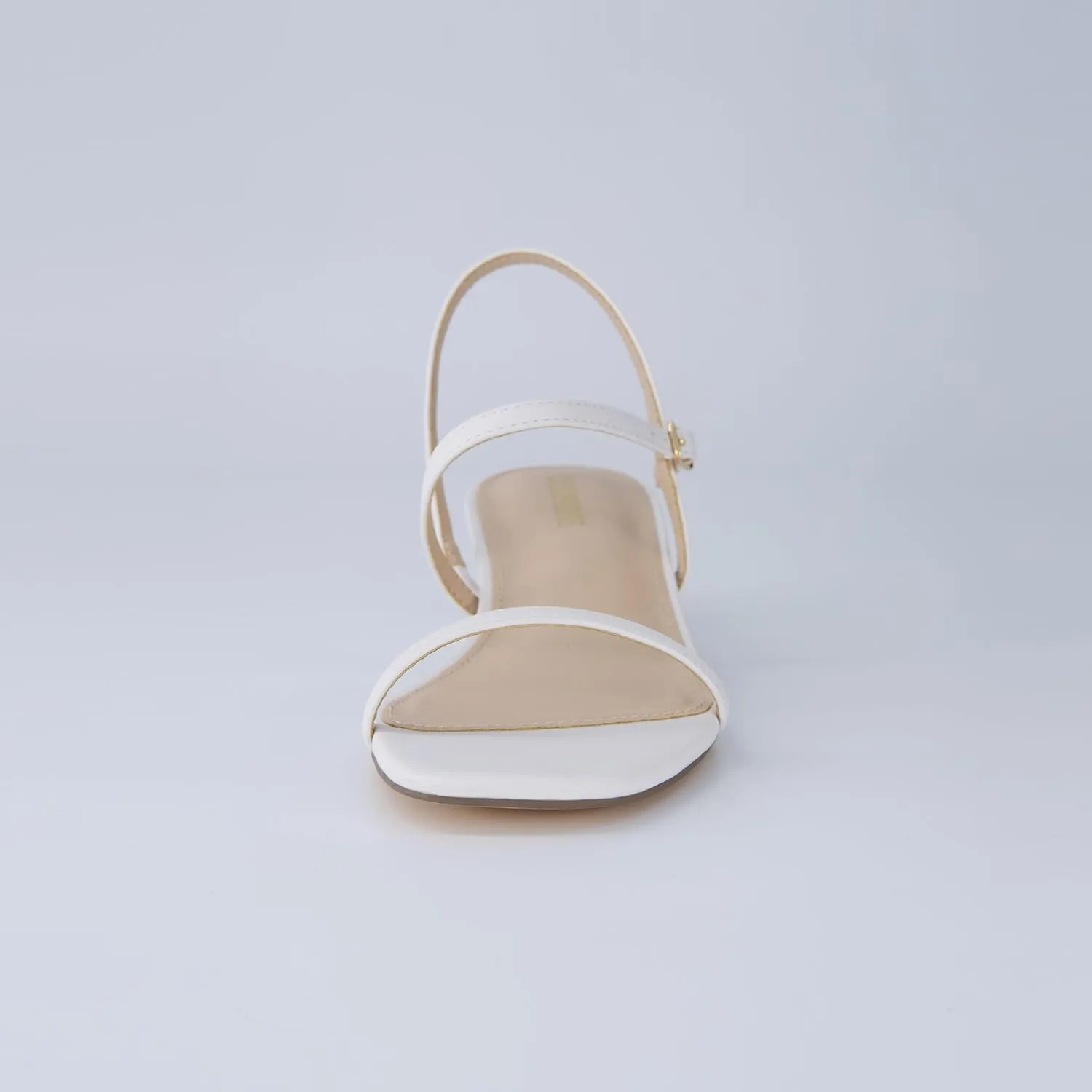 CUSHIONAIRE Soprano Women’s One Band Kitten Heel with Ankle Strap – Minimalist Dress Sandal with Memory Foam & Strappy Silhouette