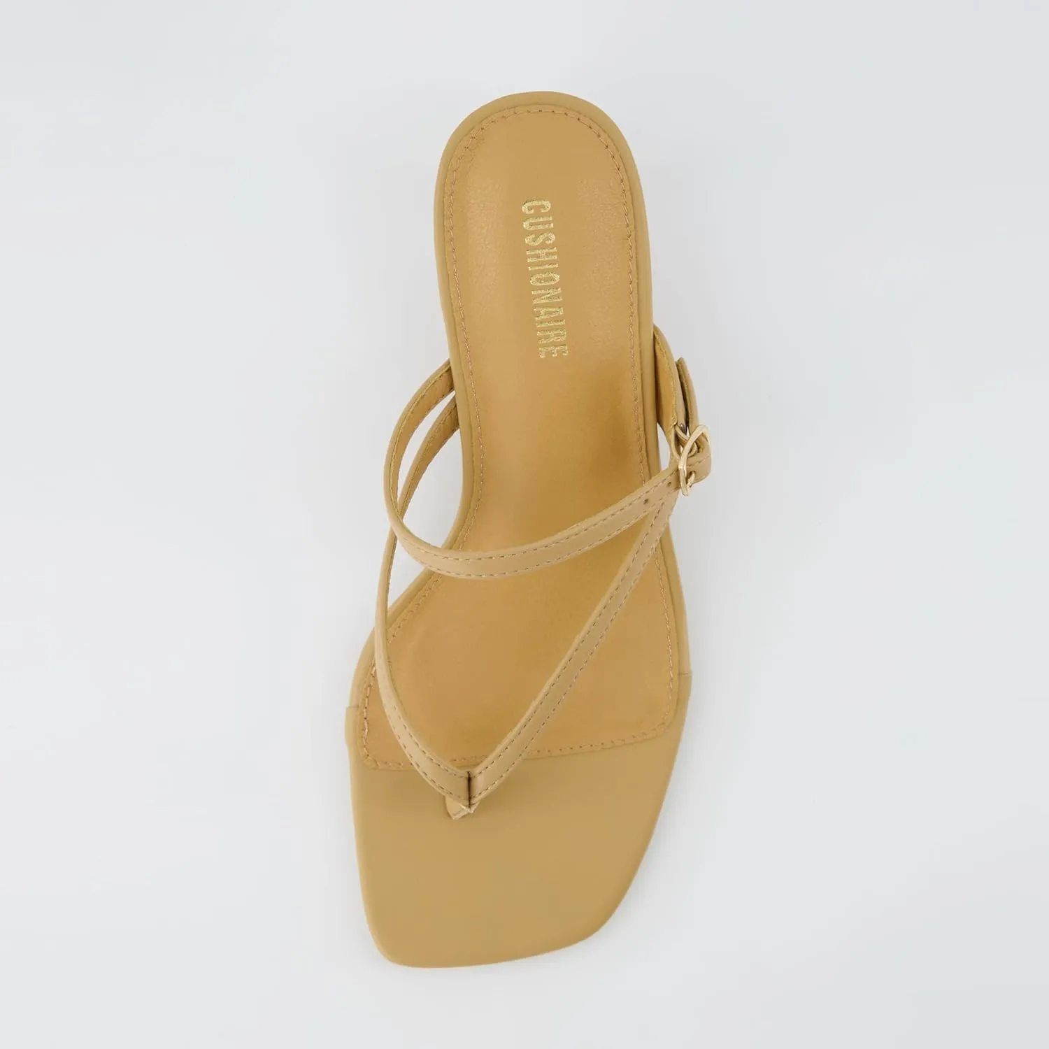 CUSHIONAIRE Women's Madrid Strappy Kitten Heel Sandals  Memory Foam, Wide Widths Available