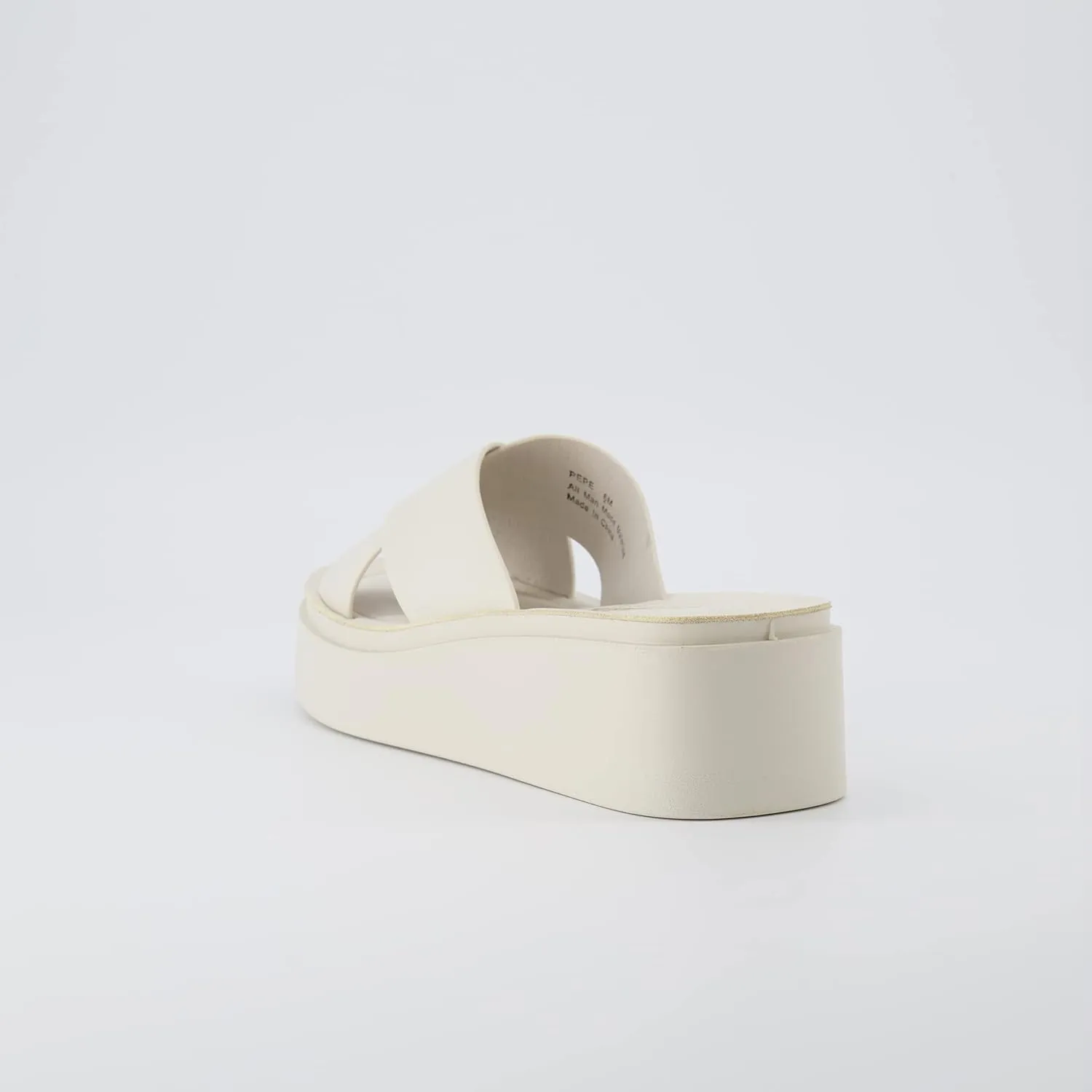 CUSHIONAIRE Women's Pepe crossband platform sandal with  Memory Foam