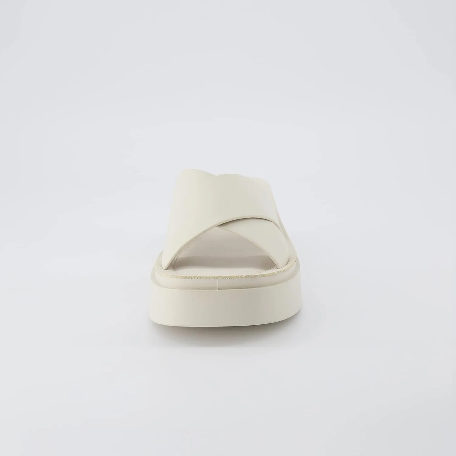 CUSHIONAIRE Women's Pepe crossband platform sandal with  Memory Foam