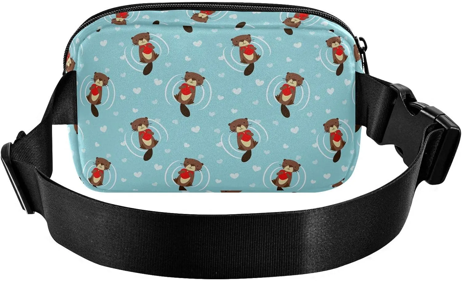 Cute Beaver Fanny Packs for Women & Men Waterproof Waist Pack Fashion Casual Crossbody Bags Hip Bum Bag with Adjustable Strap Hands Free for Outdoors, Hiking, Running, Travel