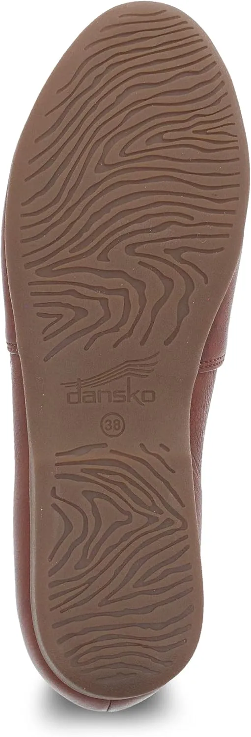 Dansko Larisa Slip-On Flats for Women - Comfotable Flat Shoes with Arch Support - Versatile Casual to Dressy Footwear - Lightweight Rubber Outsole