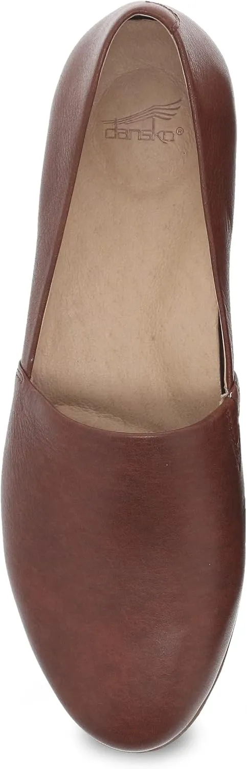 Dansko Larisa Slip-On Flats for Women - Comfotable Flat Shoes with Arch Support - Versatile Casual to Dressy Footwear - Lightweight Rubber Outsole