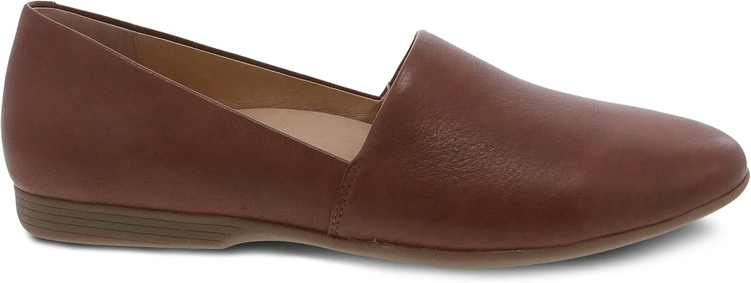 Dansko Larisa Slip-On Flats for Women - Comfotable Flat Shoes with Arch Support - Versatile Casual to Dressy Footwear - Lightweight Rubber Outsole