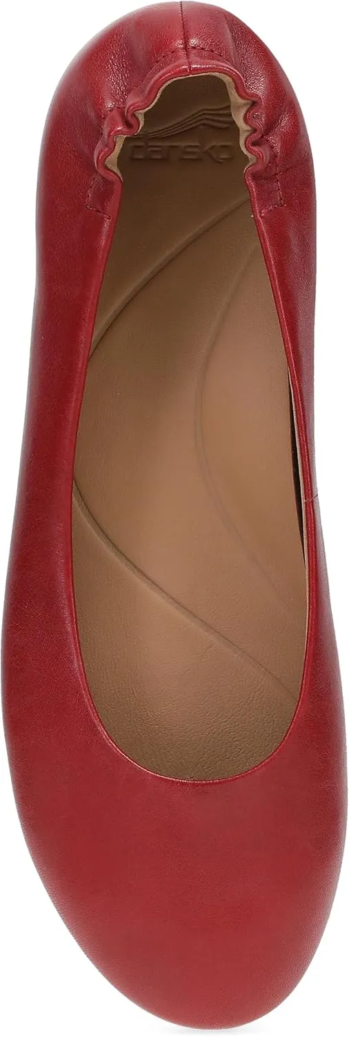 Dansko Mollie Slip-On Ballerina Flats for Women – Built-in Wedge with Arch Support – Versatile Casual to Dressy Footwear – Lightweight Rubber Outsole