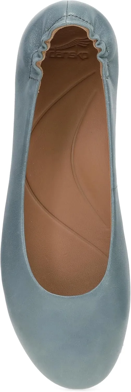 Dansko Mollie Slip-On Ballerina Flats for Women – Built-in Wedge with Arch Support – Versatile Casual to Dressy Footwear – Lightweight Rubber Outsole