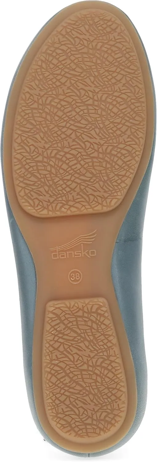 Dansko Mollie Slip-On Ballerina Flats for Women – Built-in Wedge with Arch Support – Versatile Casual to Dressy Footwear – Lightweight Rubber Outsole