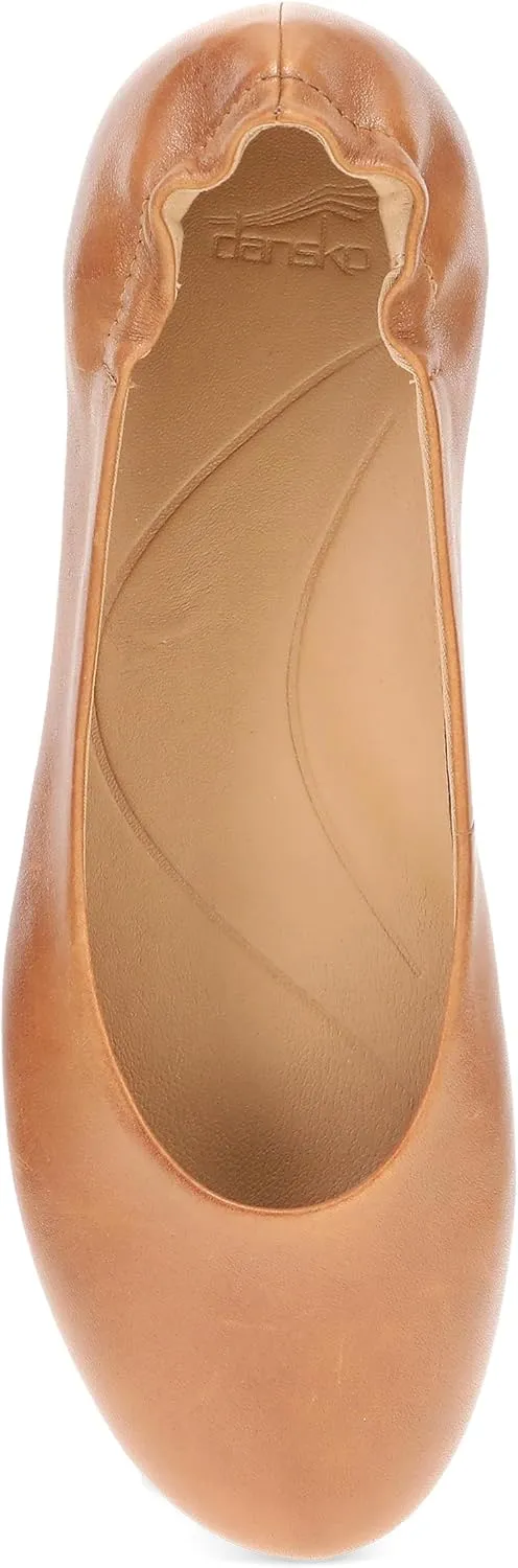 Dansko Mollie Slip-On Ballerina Flats for Women – Built-in Wedge with Arch Support – Versatile Casual to Dressy Footwear – Lightweight Rubber Outsole