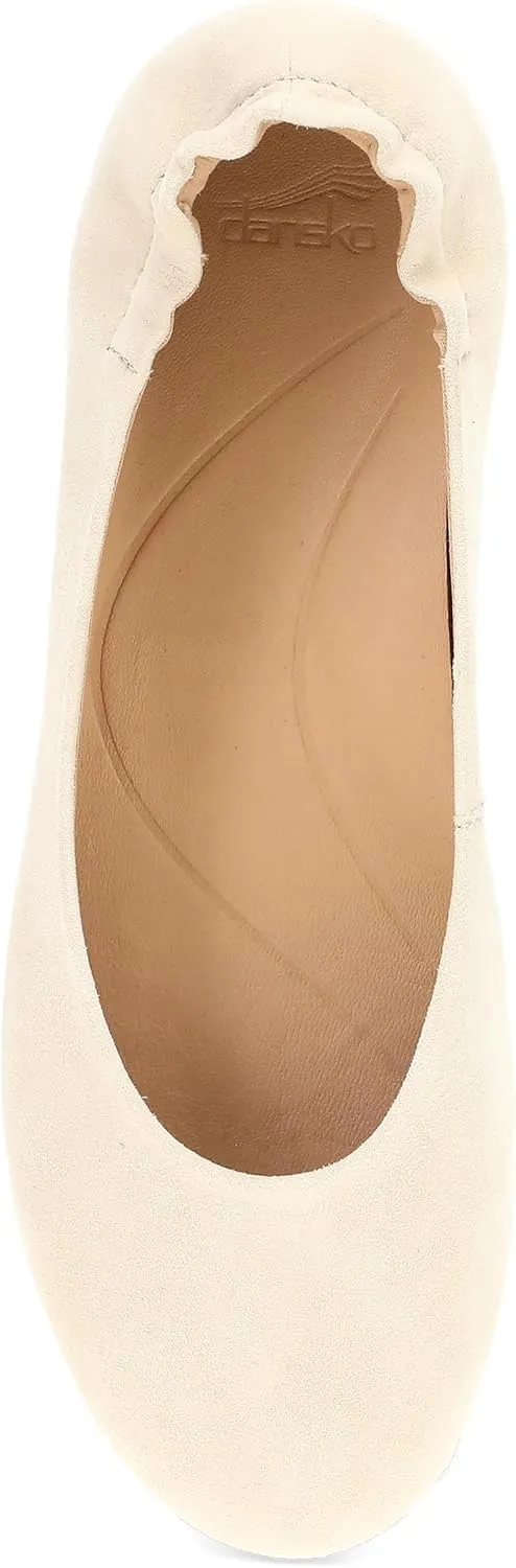 Dansko Mollie Slip-On Ballerina Flats for Women – Built-in Wedge with Arch Support – Versatile Casual to Dressy Footwear – Lightweight Rubber Outsole