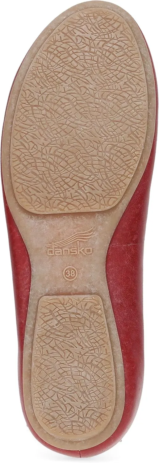 Dansko Mollie Slip-On Ballerina Flats for Women – Built-in Wedge with Arch Support – Versatile Casual to Dressy Footwear – Lightweight Rubber Outsole
