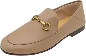 Divanne Loafers for Women, Womens Loafer Flats Gold Chain Penny Loafers Slip On Fur Loafer Mules