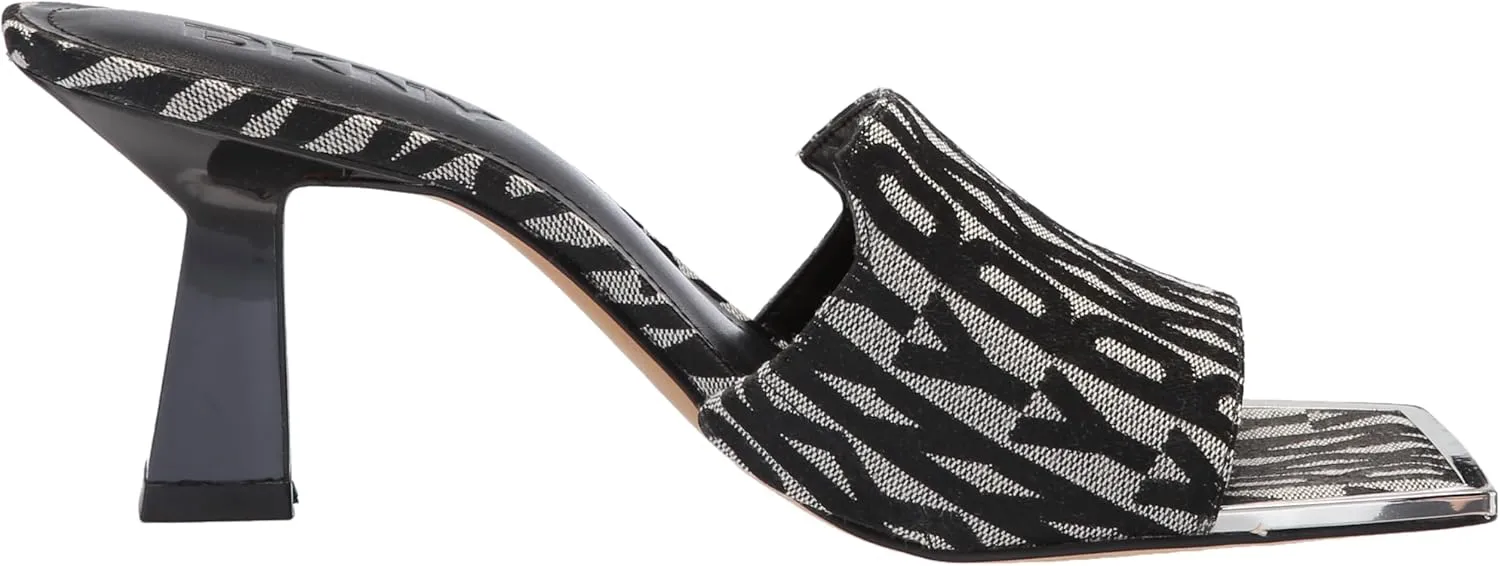 DKNY Women's Block Heel Square Toe Kailyn-Sandal Mule Heeled